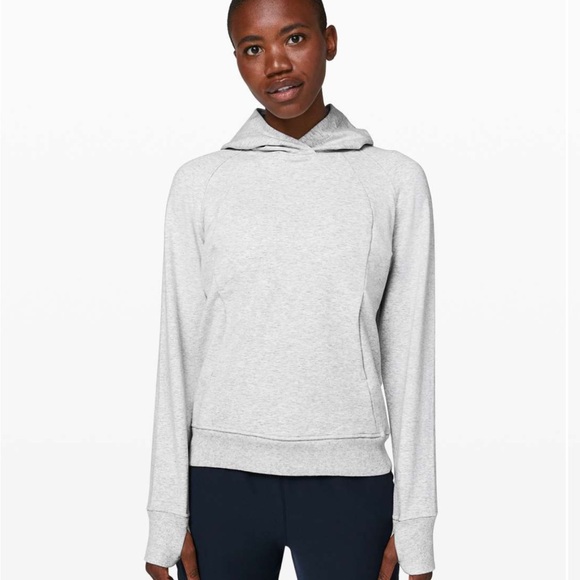lululemon athletica Tops - NWT Lululemon scuba pullover hoodie size 8 Heathered core ultra lite grey